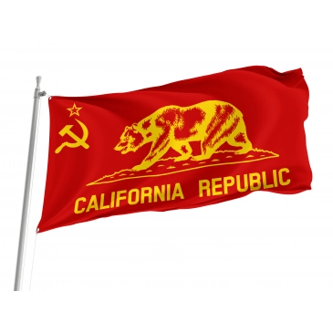 その他 STANDARD CALIFORNIA KOMY ART FLAG California State Flag in White, Black & Tattered – Fest Flags